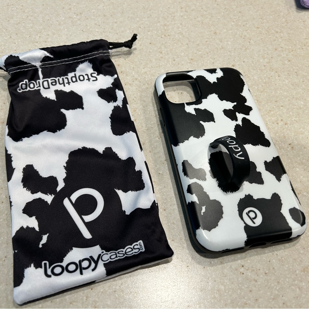 Loopy Case for iPhone 11 Cow Pattern 🐄